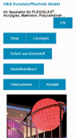 Mobile Screenshot of hs-kunststoffe.de